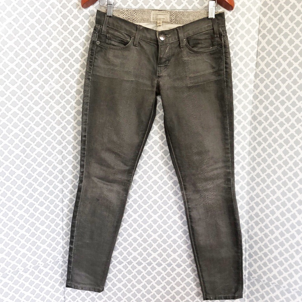 Current/elliottt gray snake pattern denim jeans - Picture 1 of 5